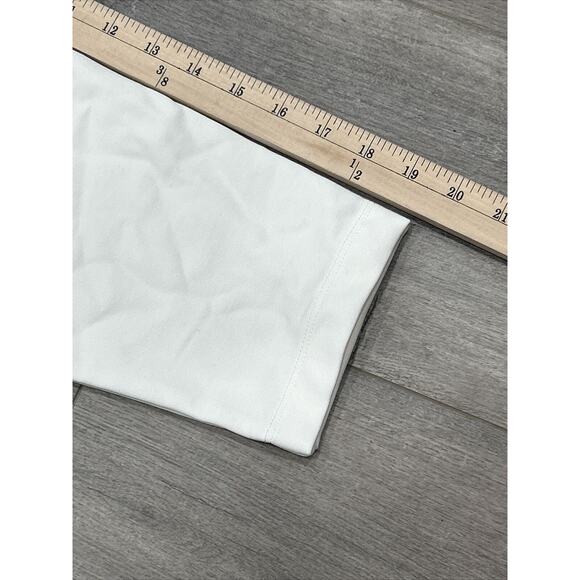 J Jill Wearever Collection 2X Cream Crew Neck 3/4 Sleeve V Neck Tunic Top NWT - Picture 9 of 9